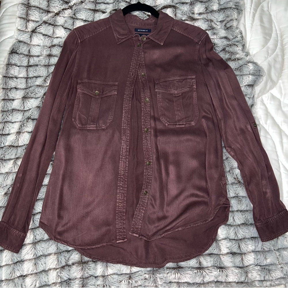 American Eagle Boyfriend Fit Button Down Shirt